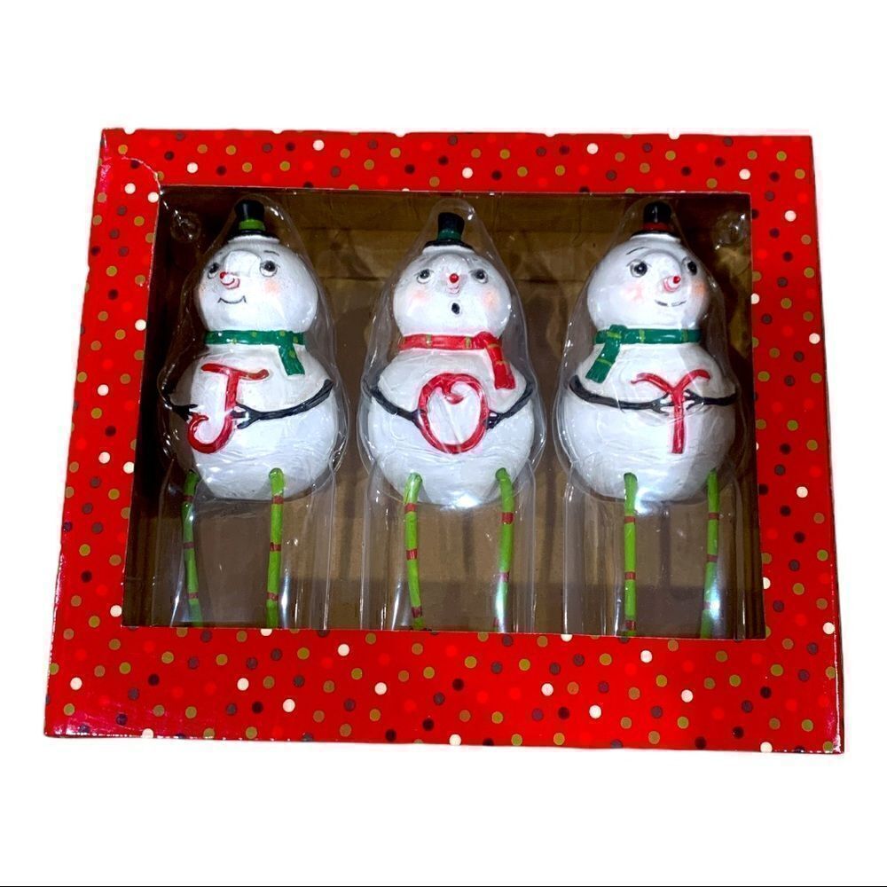 NIB Johanna Parker Joy  Holiday Shelf Sitter Set
